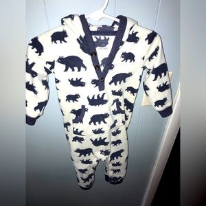 Carters size 12 month Hooded Fleece Pajamas